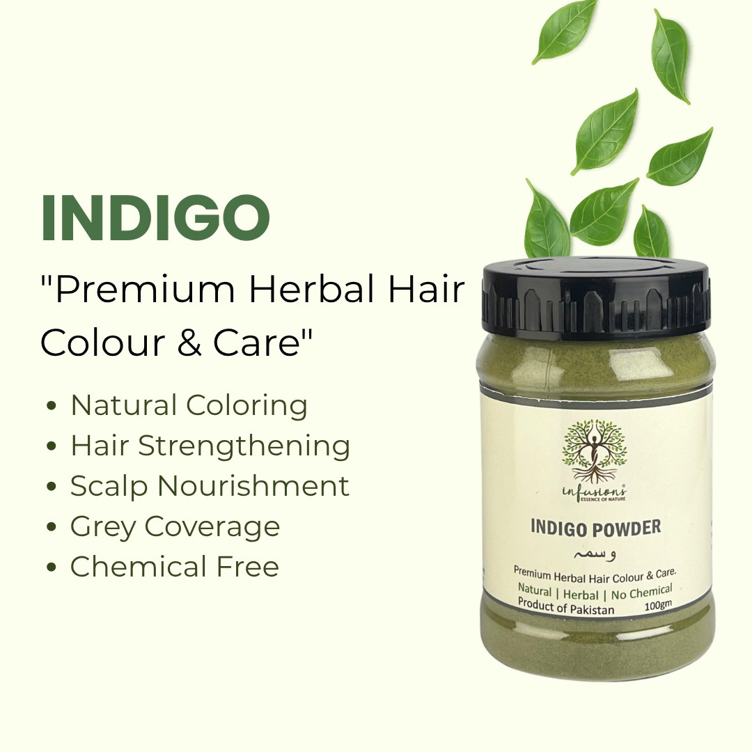 Indigo Powder Natural Hair Dye by Infusions view 2