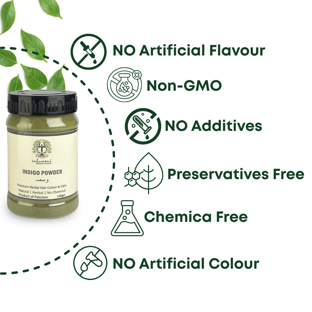 Indigo Powder Natural Hair Dye by Infusions view 4