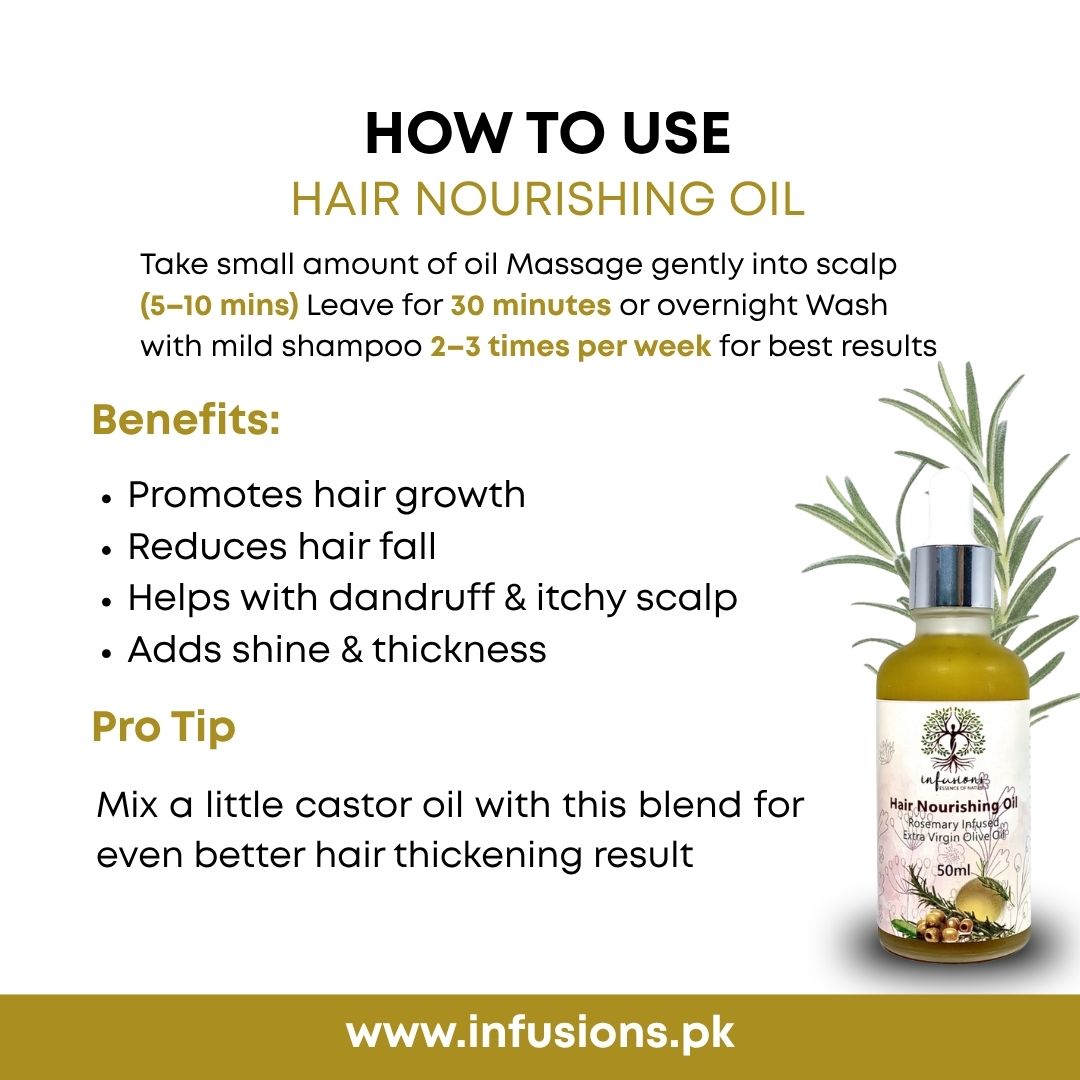 Hair Nourishing Oil | EVOO | Rosemarry product image view 3