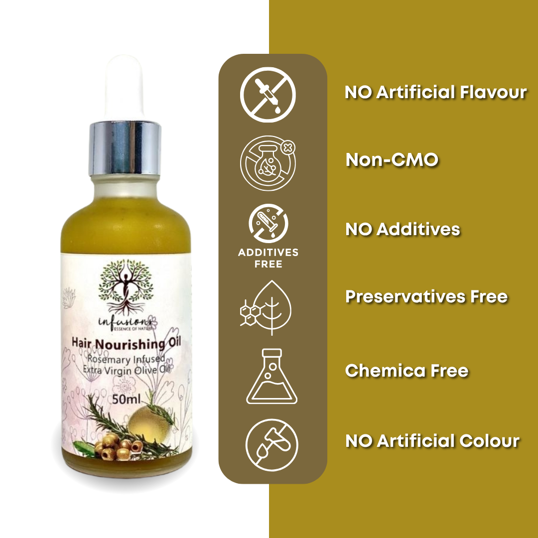 Hair Nourishing Oil | EVOO | Rosemarry product image view 4