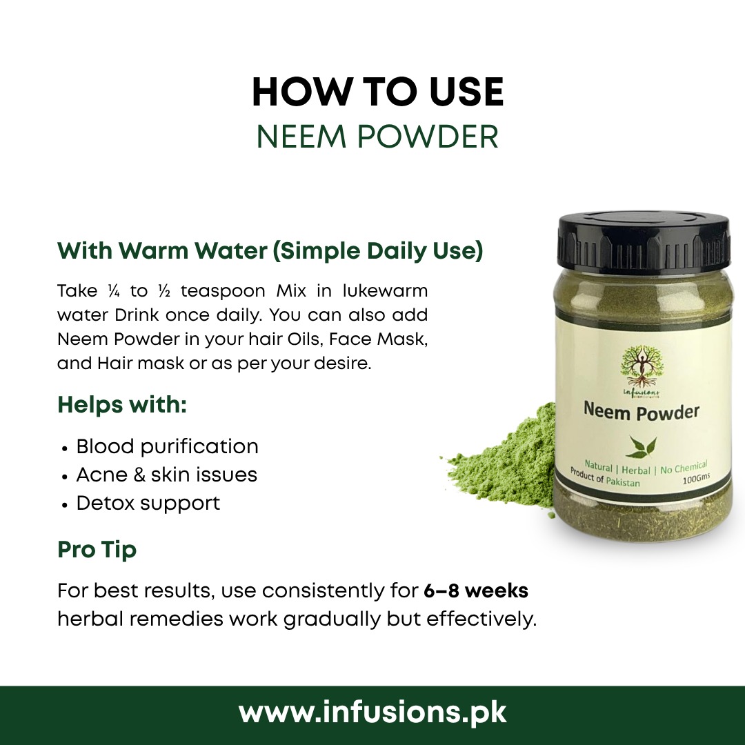 Neem Powder | Herbal Cleanser & Detoxifier product image view 4